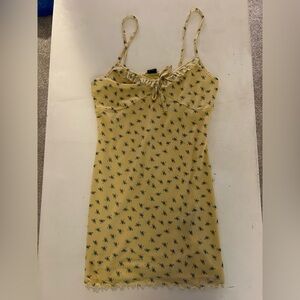 Urban Outfitters Yellow and Blue Floral Dress